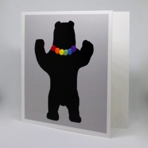 Gay Bear Rainbow Cards