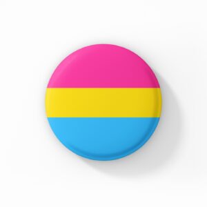 Vintage Style Button Badge - Pansexual Badges Pride Flag