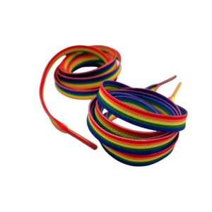 Rainbow Shoelaces | 120cm | Perfect for trainers and sneakers