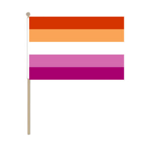Lesbian Handheld Pride Flag (22.5cm x 15cm)